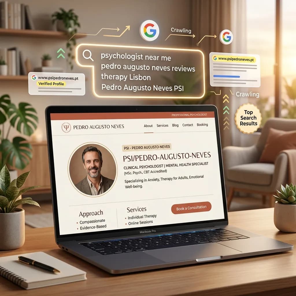 Demonstração da sua página pública e otimização para o Google